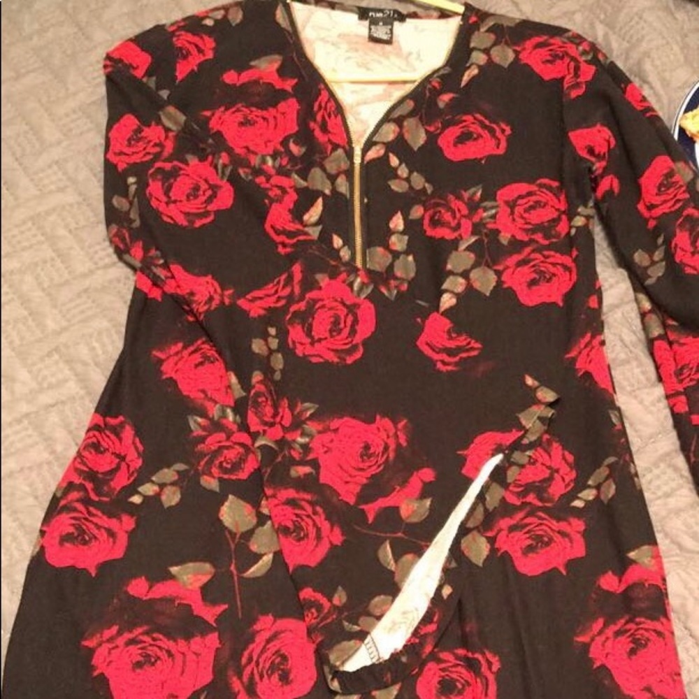 Rose patterned dress